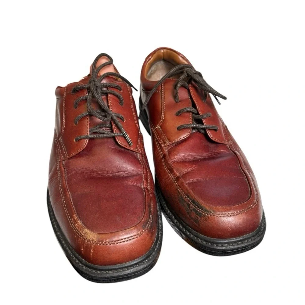 Nunn Bush Men's Brown Leather Dress Casual Oxford‎ Shoes - Size 10 Vintage SU